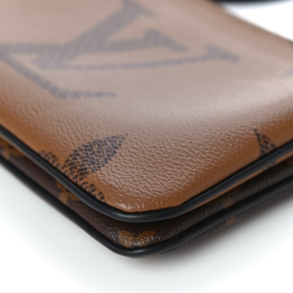 Louis Vuitton Reverse Monogram Double Zip Pochette w/t LV MG Inclusion Bangle - Picture 10 of 15